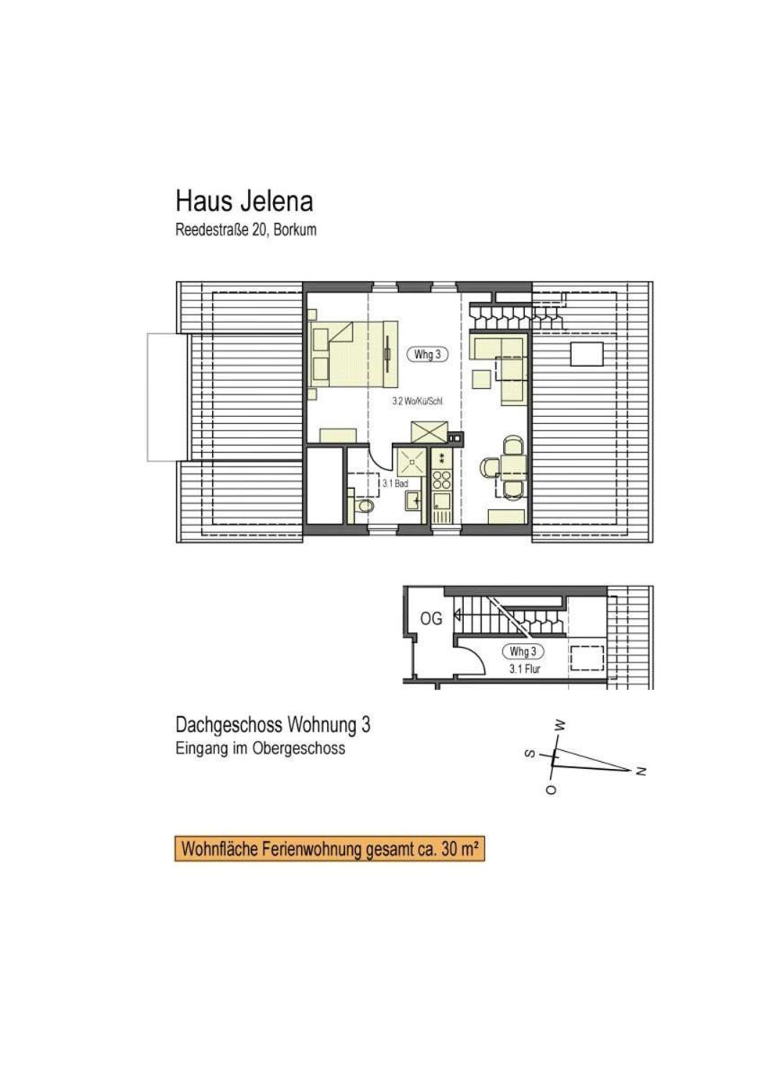 Haus Jelena Appartement 3 Borkum Extérieur photo